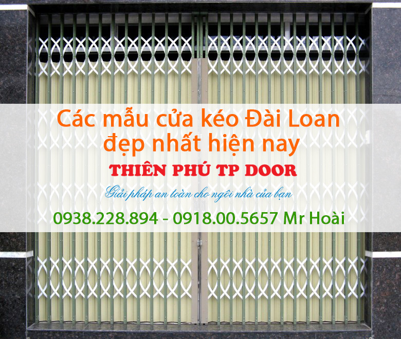 Các mẫu cửa kéo Đài Loan đẹp nhất hiện nay