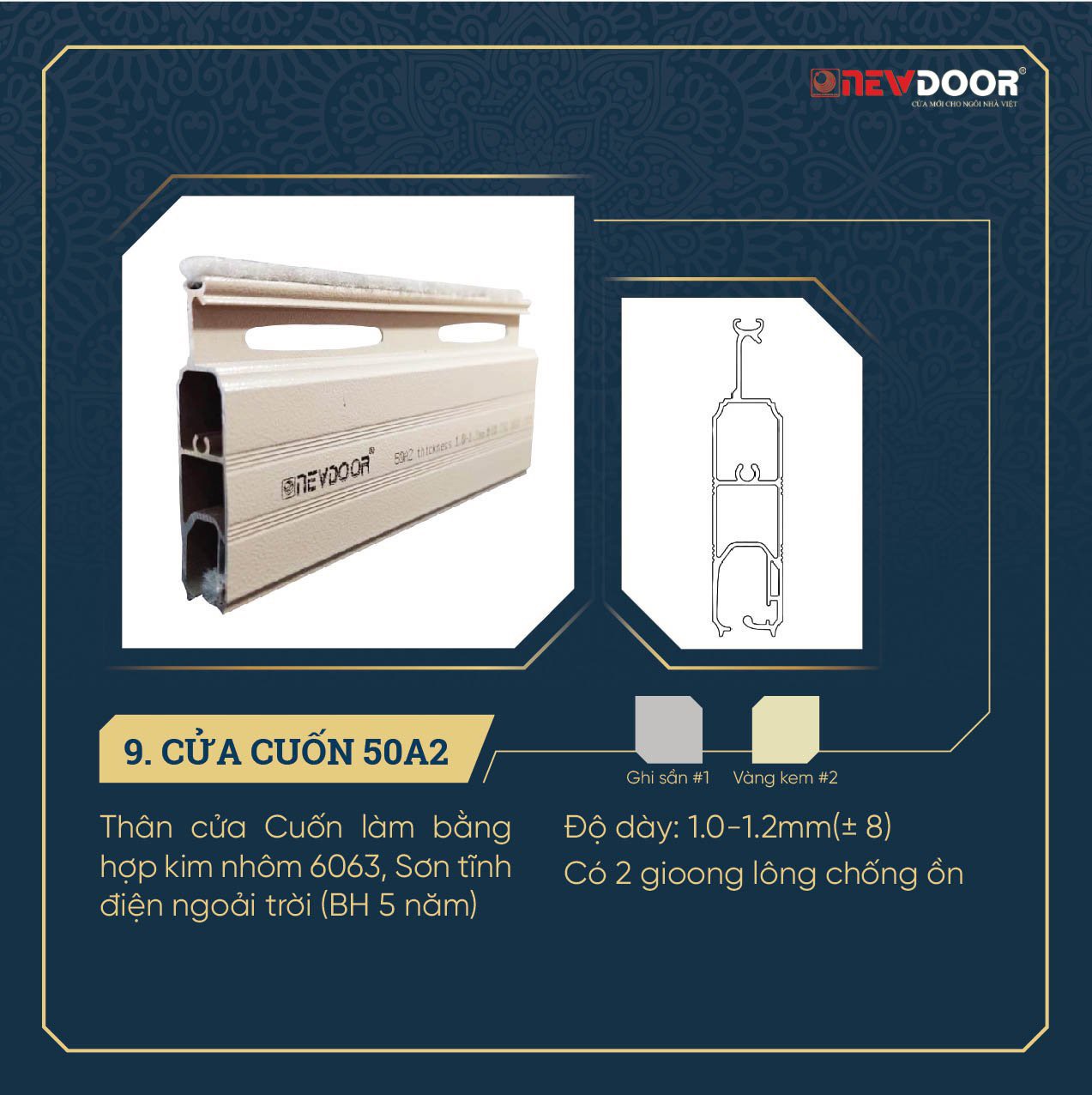 Cửa cuốn Đức Newdoor 50A2
