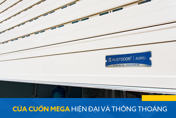 Cửa cuốn Nan nhôm Mega